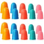 20-Pack Rubber Finger Covers for Counting and Sorting