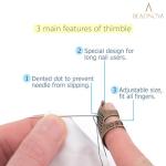 Adjustable Metal Thimbles for Hand Sewing (2 Pcs)