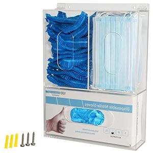 Acrylic Wall-Mount Dispenser for Gloves and Masks