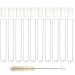 Test Tube Set with Rubber Stoppers and Brush