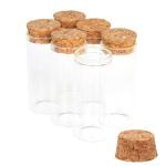 6PCS 30ml Glass Test Tubes with Cork Stoppers