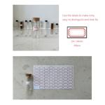 6PCS 30ml Glass Test Tubes with Cork Stoppers