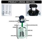 3L Liquid Nitrogen Dewar with Carry Bag & Canisters