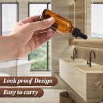 4-Pack 2 oz Leak-Proof Glass Dropper Bottles
