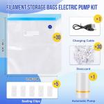 30-Pack Vacuum Storage Bags for 3D Filaments