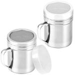 Stainless Steel Powdered Sugar Shaker Set - 2 Pack