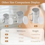 Stainless Steel Powdered Sugar Shaker Set - 2 Pack