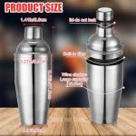6-Piece Stainless Steel Cocktail Shaker Set