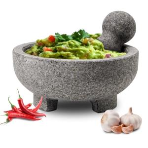 WhiteRhino 8-Inch Granite Mortar and Pestle Set