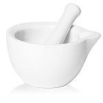 LEETOYI Ceramic Mortar and Pestle Set 4.2-inch