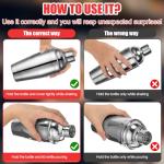 6-Piece Stainless Steel Cocktail Shaker Set