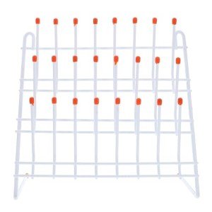 TEHAUX Portable Metal Test Tube Drying Rack 30x30cm