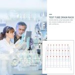 TEHAUX Portable Metal Test Tube Drying Rack 30x30cm