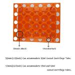 50-Hole Detachable Centrifuge Tube Rack - Orange