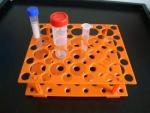 50-Hole Detachable Centrifuge Tube Rack - Orange