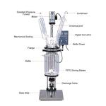 1L-100L Jacketed Glass Reactor with Digital Display