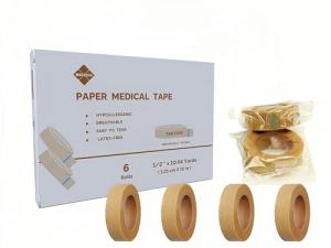 Hypoallergenic Medical Tape - 6 Rolls, 1/2" x 10.94Yds