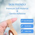 Hypoallergenic Medical Tape - 6 Rolls, 1/2" x 10.94Yds