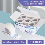 10 Rolls Medical Tape - 1" x 10 Yards