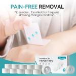 Hypoallergenic Surgical Tape - Pain-Free, 16 Rolls