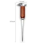 Stainless Steel Ice Pick with Wooden Handle