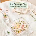 Yamteck Portable Ice Bucket with Lid and Tongs