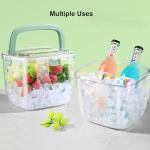 Yamteck Portable Ice Bucket with Lid and Tongs
