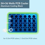 Aluminum Cooling Block for PCR Tubes, 24+36 Wells