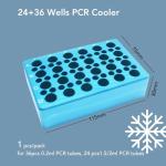 Aluminum Cooling Block for PCR Tubes, 24+36 Wells