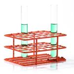 SP Bel-Art Half-Size Test Tube Rack, Orange