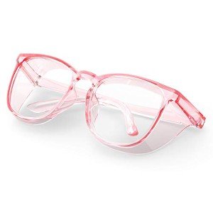 Light Pink Anti-Fog Safety Goggles for Nurses