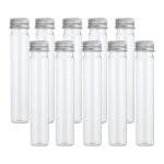PATIKIL 65ml Clear Plastic Test Tubes - Pack of 50
