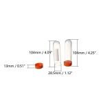 50Pcs 50ml Round Bottom Centrifuge Tubes