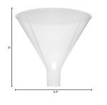 EISCO 6" Powder Funnel - Acid & Alkali Resistant