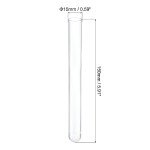 PATIKIL 13ml Clear Plastic Test Tubes with Stoppers