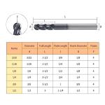 Carbide Ball Nose End Mill - 4 Flutes