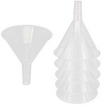 YXQ 12Pcs Clear Plastic Filter Funnels 60mm