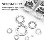 320Pcs Stainless Steel Lock Washer Assortment Kit