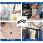 500Pcs Black Metric Flat Washer Assortment Kit