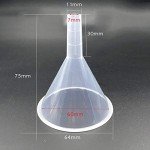 YXQ 12Pcs Clear Plastic Filter Funnels 60mm