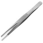 5.5" Stainless Steel Serrated Surgical Tweezers & Forceps