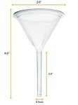 EISCO 10PK Acid-Resistant Filter Funnels, 2.6