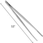 5.5" Stainless Steel Serrated Surgical Tweezers & Forceps