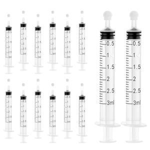 Pack of 10 Sterile 3ml Syringes with Caps