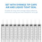 10 Pack of 3ml No-Needle Syringes with Caps
