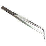Curved Stainless Steel College Tweezers - 6.25