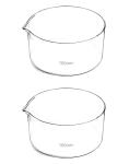 QWORK 2 Pack 1000ml Borosilicate Crystallizing Dishes
