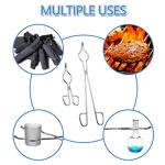 16" & 8" Stainless Steel Crucible Tongs Set