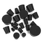 Assorted Sizes Solid Rubber Stoppers - 22-Pack