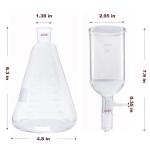 1L Borosilicate Glass Funnel and Filter Kit